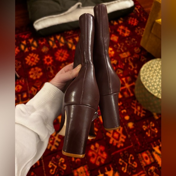 Reformation Gillian Ankle Boot Red - Size 7.5 - Picture 3 of 12